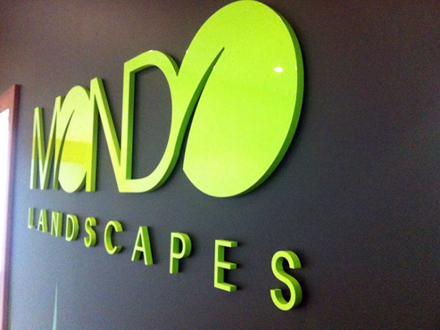 Mondo Landscapes Sign