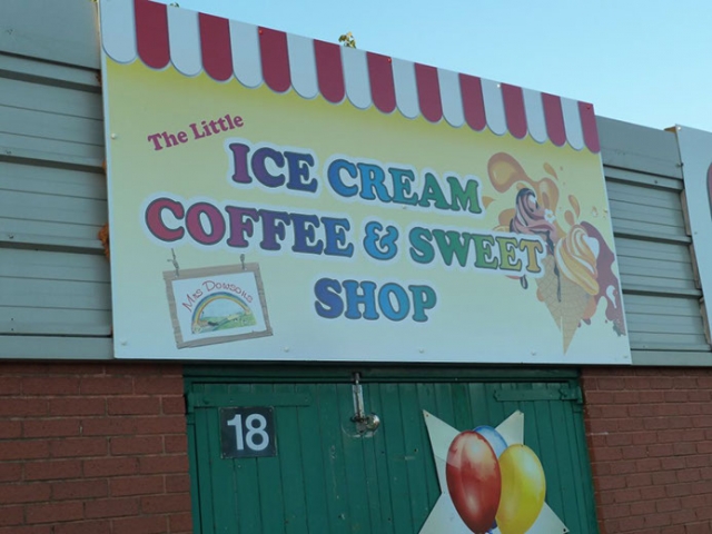 The Little Ice Cream Coffee & Sweet Shop Sign