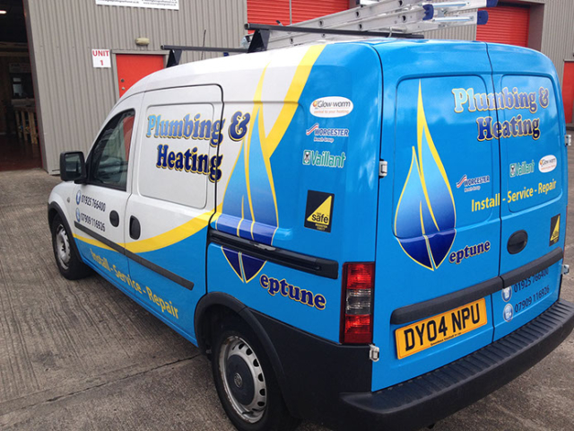 Plumbing & Heating Van Graphics Leigh